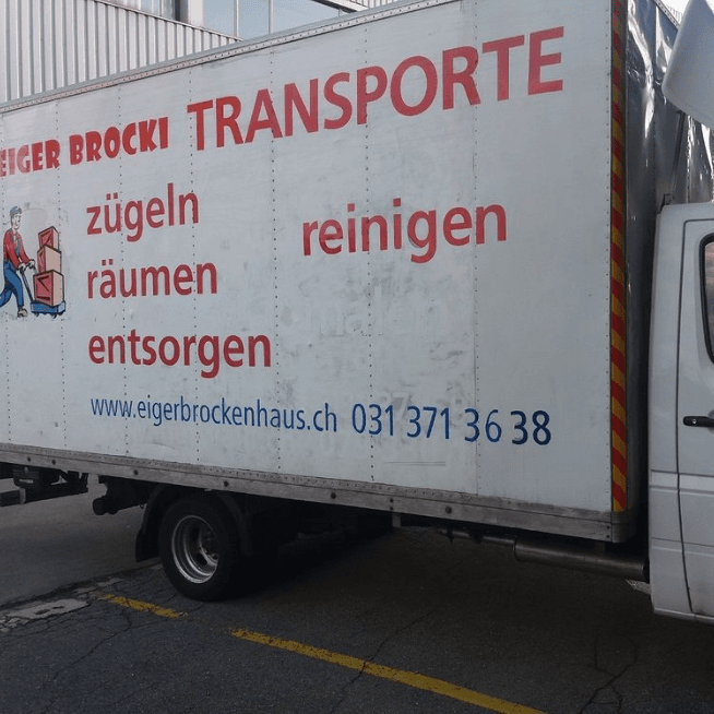 Eiger Brocki Transporte Umzugsunternehmen Bern Reinigungsunternehmen Räumungsfirma