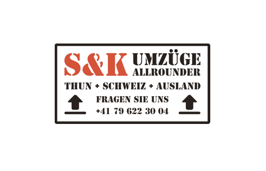 S. + K. Umzüge & Transporte Thun, Allroundarbeiten, Entsorgungen, Räumungen, Transporte