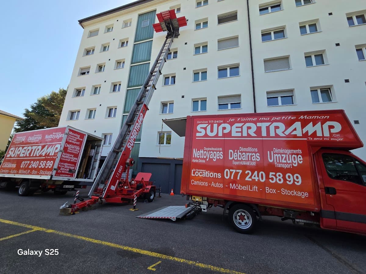 SUPERTRAMP Sàrl Déménagement Démolition Débarras Transport Stockage Garde meuble